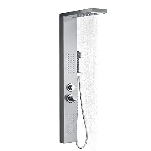 Duschpaneel UISEBRT Regendusche 4-in-1 Duschset aus Edelstahl 304