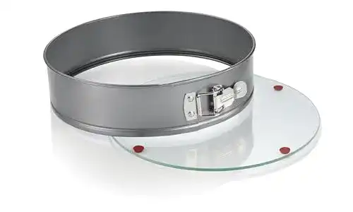 Tescoma Delicia Springform 28 cm mit Glasboden und Silikonfüßen