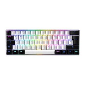 Sharkoon Skiller SGK50 S4 WH Gaming-Tastatur mit Kailh Red Schaltern