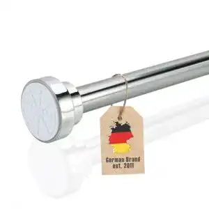 Duschvorhangstange Intirilife Teleskopstange 120-227 cm in Silber