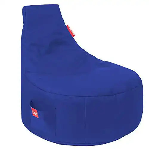 Gaming Sitzsack Gamewarez Alpha Blue mit Rückenlehne