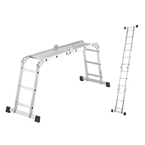 Hailo M60 Alu-Universalleiter – Mehrzweckleiter 4 x 3 Sprossen