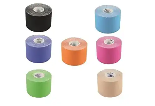 Kinesiologie Tape Set von Tapefactory24 7 Rollen 5 cm x 5 m