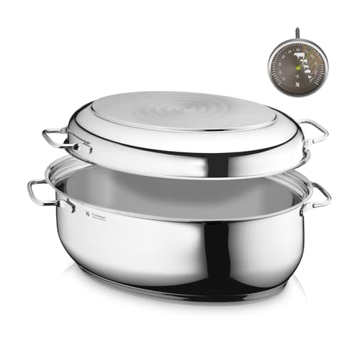 WMF Bräter mit Deckel, 8,5 Liter, geeignet für Induktion und Backofen