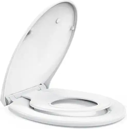 Toilettensitz für Kinder mit integriertem Kindersitz von STOREMIC