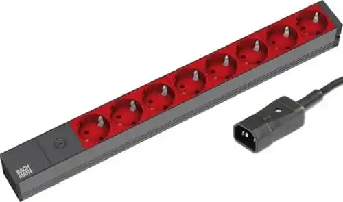 19-Zoll Steckdosenleiste Bachmann PDU 8-fach mit Feinsicherung 10A