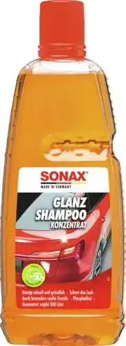 SONAX GlanzShampoo Konzentrat 1 Liter für die Fahrzeugreinigung