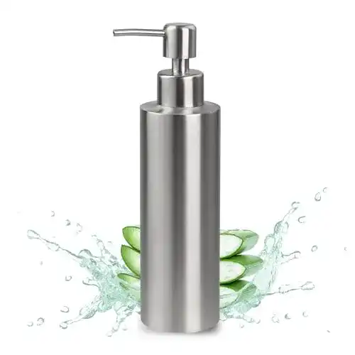 Seifenspender aus Edelstahl von Fackelmann 350 ml Fassungsvermögen