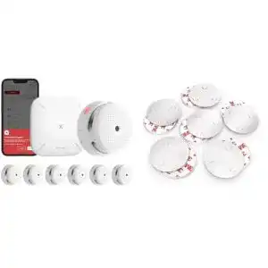 X-Sense Rauchmelder XS01-M ProConnected mit SBS50 Basisstation und Magnetbefestigung