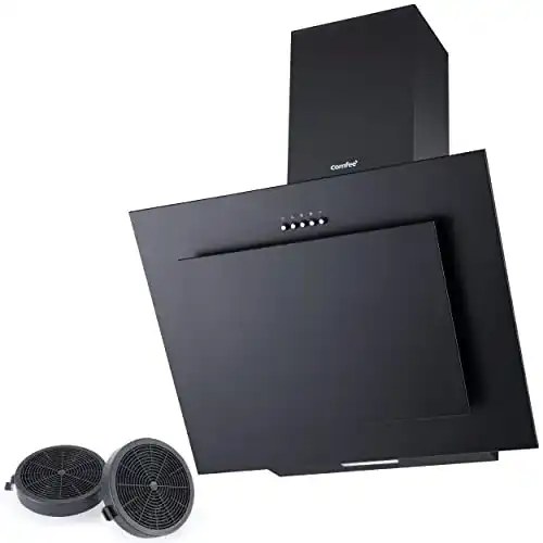 Dunstabzugshaube Comfee CHK 3.6B kopffrei 60 cm schwarz