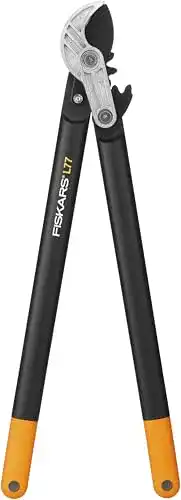Astschere Fiskars PowerGear mit Amboss-Getriebe für Äste