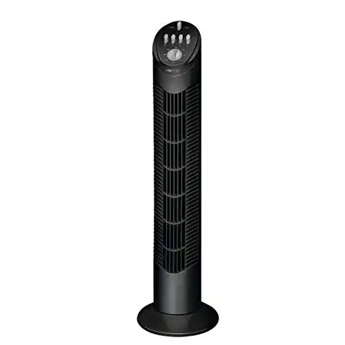 Clatronic Tower Ventilator TVL 3546 mit 75 Grad Oszillation und Timer