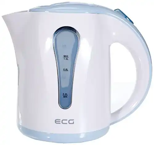 Wasserkocher ECG RK 1022 mit 1.000 Watt und 1 Liter Volumen
