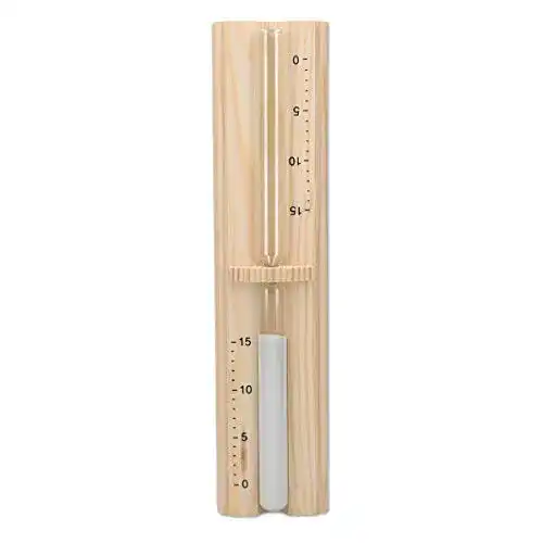 Sauna Sanduhr aus Kiefernholz mit 15 Minuten Timer von Navaris