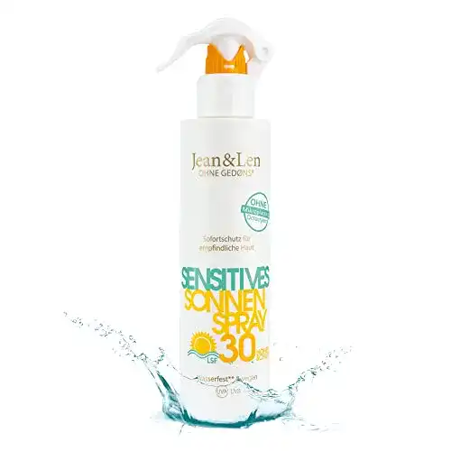 Jean & Len Sensitiv Sonnenspray LSF 30 Wasserfest für empfindliche Haut