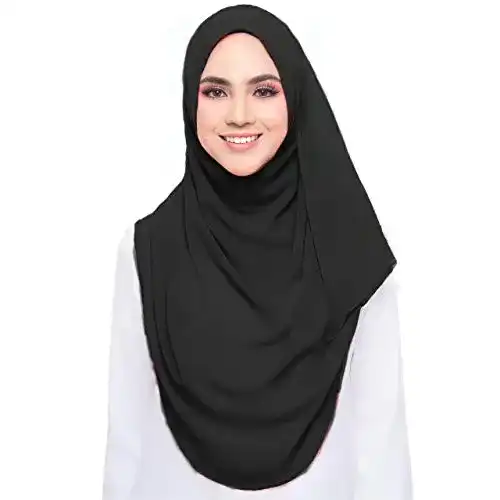 Kine modernes Chiffon-Kopftuch für Damen Hochwertiger Hijab Schal