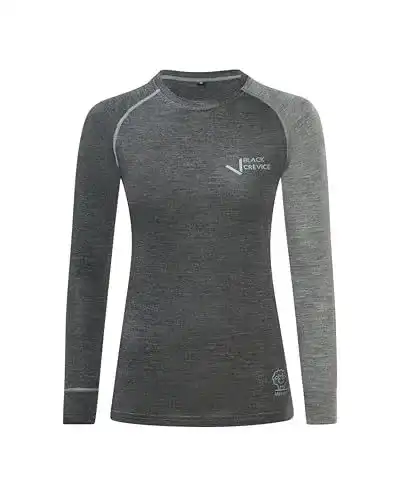 Merino Langarmshirt für Damen von Black Crevice
