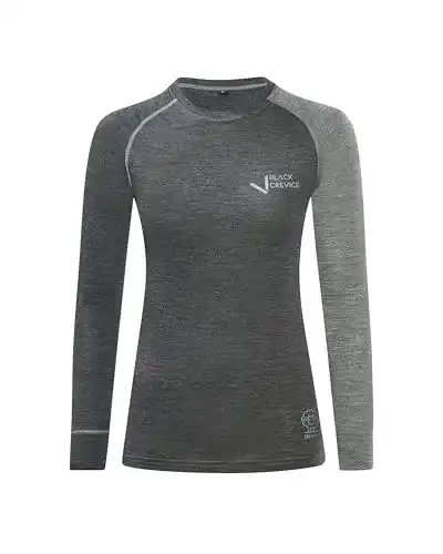 Merino Langarmshirt für Damen von Black Crevice