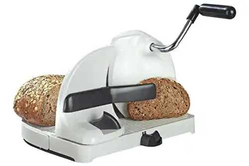 Brotschneidemaschine WENKO mit Handkurbel in Weiß