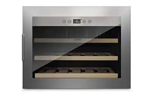 Caso Weinkühlschrank WineSafe 18 EB Inox für 18 Flaschen