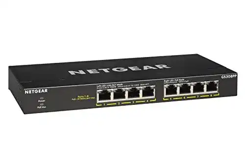 Netgear 8-Port Gigabit Ethernet Switch Unmanaged Essentials PoE+