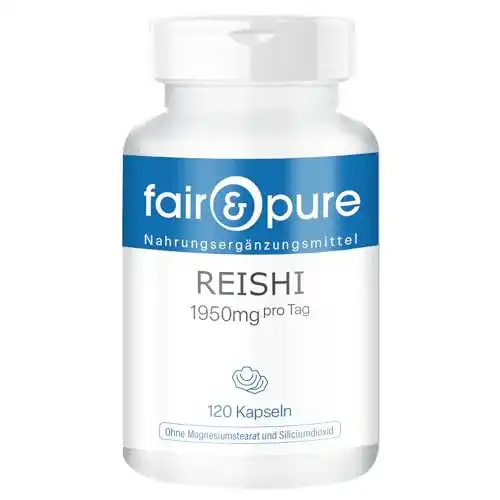 Reishi Kapseln Fair & Pure – 650 mg vegane Kapseln