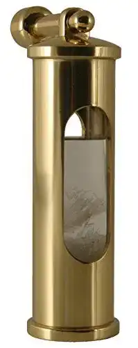 Sturmglas Delite Barometer aus poliertem Messing mit Wandhalterung