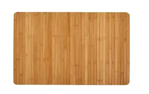 Bambusteppich Kleine Wolke Holzmatte 50 x 80 cm für Badezimmer