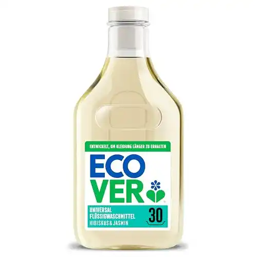 Flüssiges Vollwaschmittel Ecover Color mit Apfelblüte, Hibiskus und Jasmin