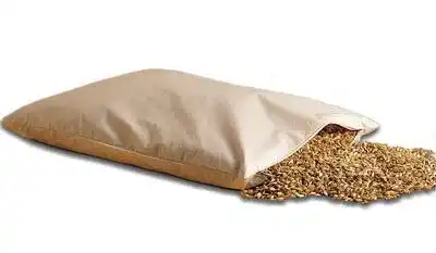 Bio Dinkelkissen Natur-Shop24 40 x 60 cm mit Reißverschluss