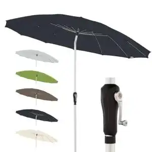 Doppler Aluminium Sonnenschirm 250 cm im Asia Look SL-AZ