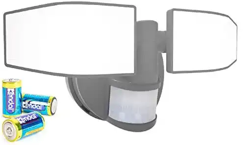Bewegungsmelder mit Batterie und LED-Strahler von Northpoint