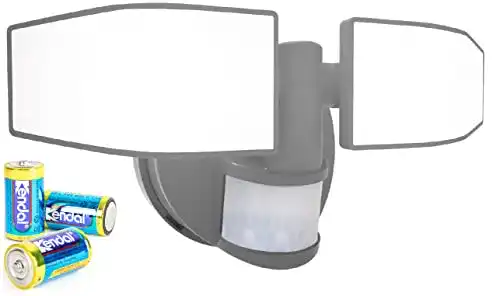 Bewegungsmelder mit Batterie und LED-Strahler von Northpoint