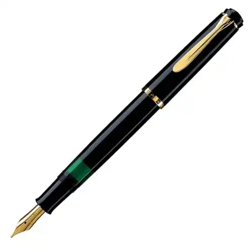 Kolbenfüller Pelikan Elégance M200 Füllfederhalter Schwarz M