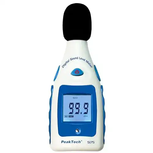 Schallpegelmessgerät PeakTech Digital 30-130 dB A-Bewertung