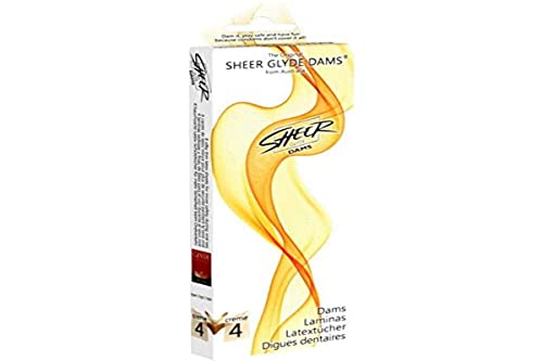 Lecktuch Glyde Sheer Dams Vanilla – 4 Latex-Schutztücher