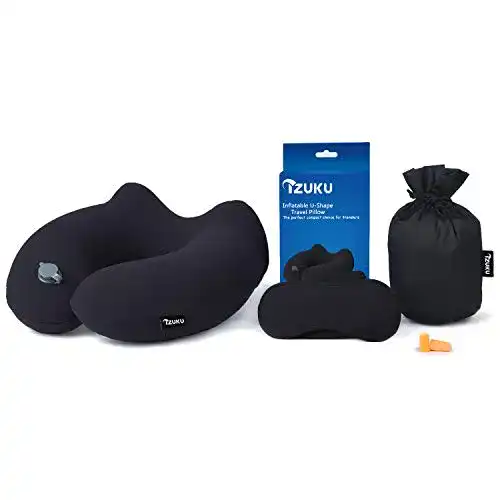 Aufblasbares Nackenkissen Izuku für Reisen, Büro und Zuhause