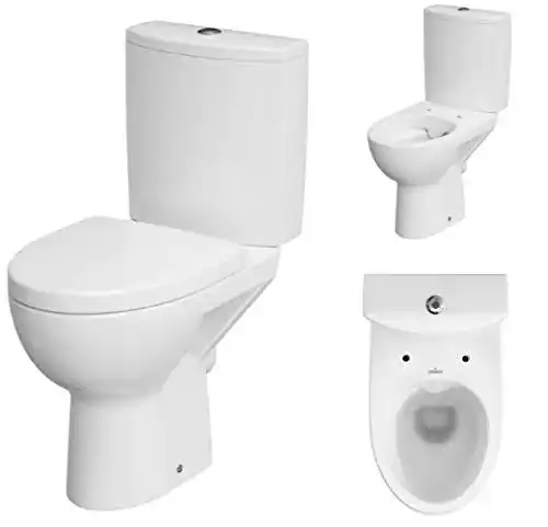 Stand-WC VBChome Keramik Toilette Komplettsystem für Badezimmer