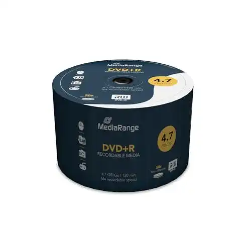 Mediarange DVD+R 4.7GB 120 Minuten 16-fache Schreibgeschwindigkeit