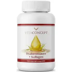 Hyaluron-Kollagen-Kapseln von Vitaconcept für Anti-Aging