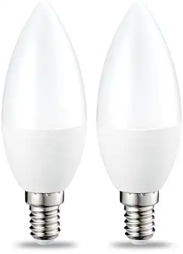 E14 LED Leuchtmittel in Kerzenform von Amazon Basics, Warmweiß, 4.9 W