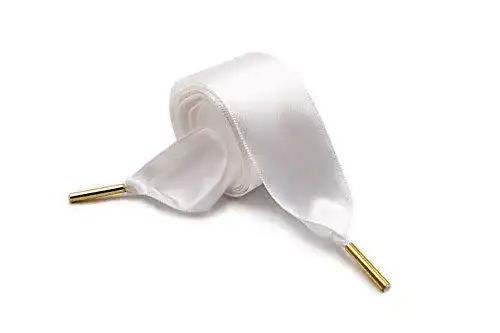 Weiße Satinband-Schnürsenkel für Damen von ZOUIQSS