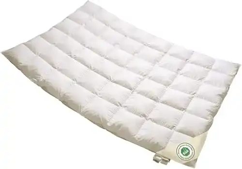 Leichte Bettdecke Vitaschlaf Bio-Luxe KBA Arktik Kälte-Daune W3