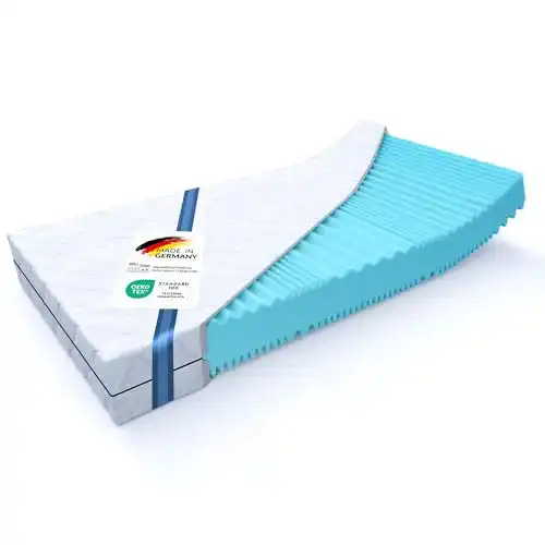 Matratze 140 x 220 MSS e.K. Aqua Deluxe mit 7 Zonen und Härtegrad H4/H5