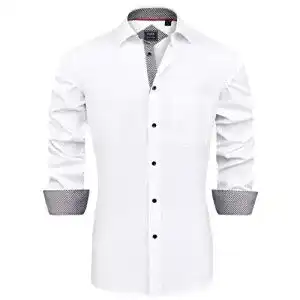Hemd Herren Langarm Regular Fit Stretch für Freizeit und Business