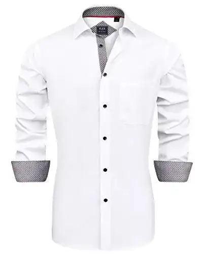 Hemd Herren Langarm Regular Fit Stretch für Freizeit und Business