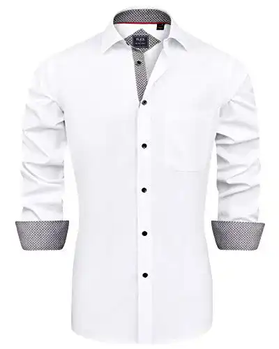 Hemd Herren Langarm Regular Fit Stretch für Freizeit und Business