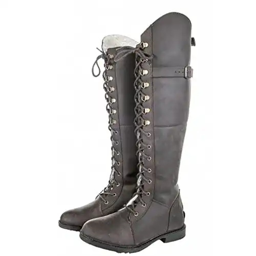 Lederreitstiefel Hkm Damen Dublin Winterstiefel in Braun, Größe 36