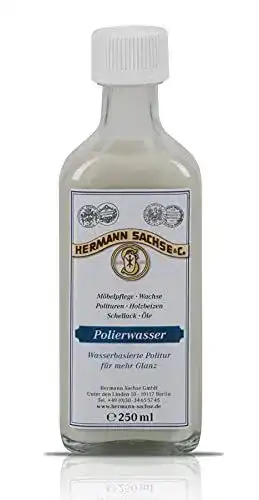 Möbelpolitur Hermann Sachse Polierwasser 250ml für Hochglanzpflege