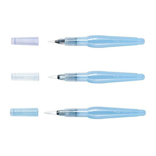Wassertankpinsel Set von Pentel Aquash Brush FRH mit 3 Pinseln